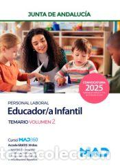 Libros: Educador/a Infantil (Personal Laboral). Temario volumen 2. Junta de Andaluc&iacute;a - Ed. MAD
