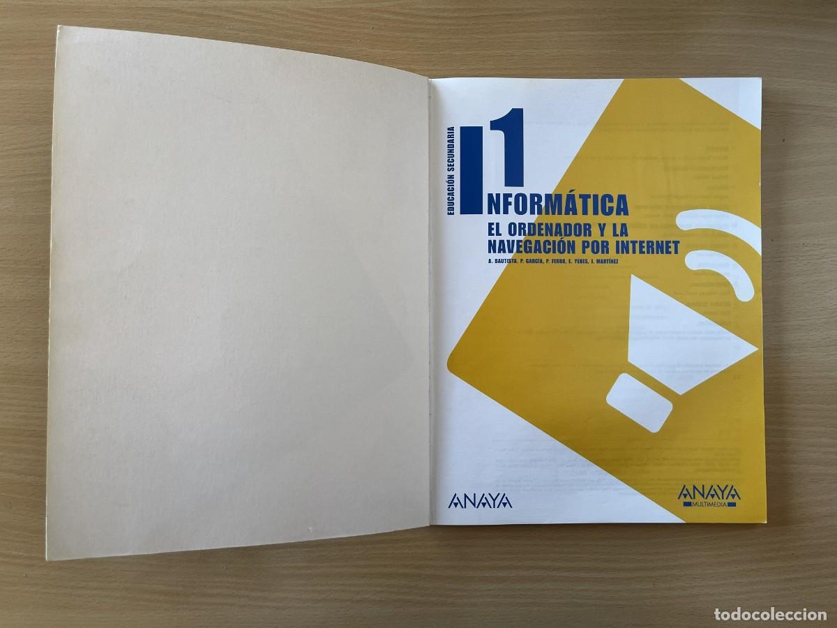 Libros: Libro Inform&aacute;tica 1&ordm; ESO Anaya 2008 CD - Foto 2