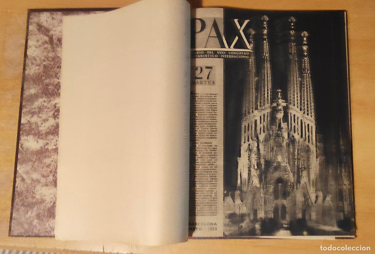 Libros: diario PAX, diario del XXXV congreso Eucar&iacute;stico Internacional - del 27 al 2 perfectestado y encuad