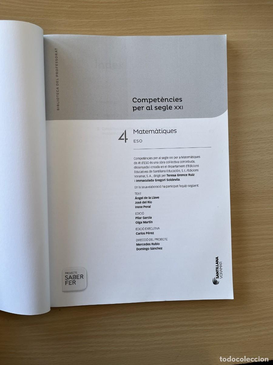 Libros: Matem&agrave;tiques 4 ESO Compet&egrave;ncies SXXI Voramar - Foto 2
