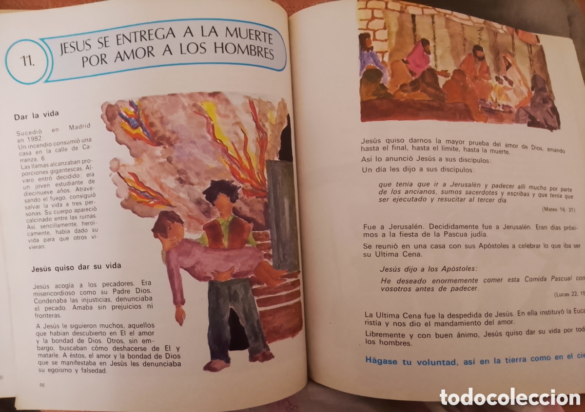 Libros: Libro &rdquo;Testigos de Jes&uacute;s&rdquo; 4&ordm; EGB Catecismo M&iacute;tico 80s - Foto 5