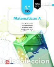 Libros: Matem&aacute;ticas A 4.&ordm; ESO - ALCALDE, J.A.; AMELIVIA, A.; GONZALEZ, J