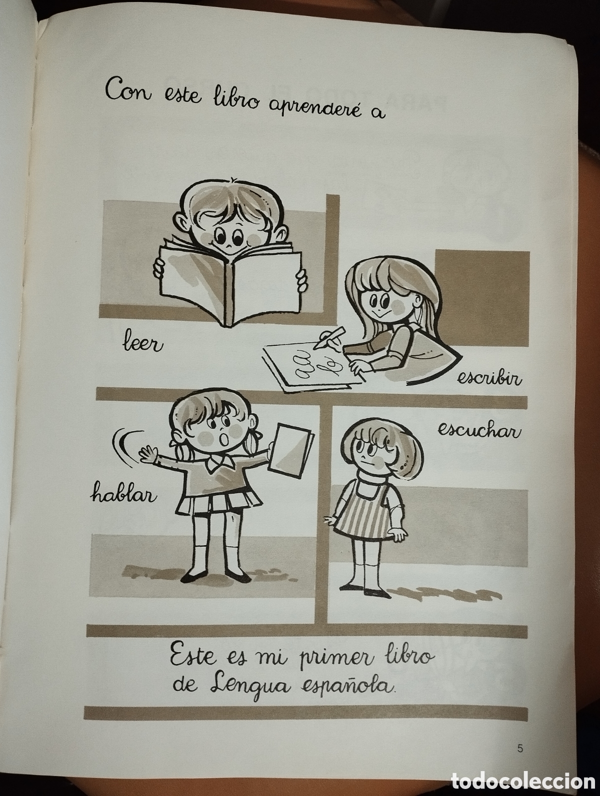 Libros: Libro de texto de 1976 de 1&deg; de E.G.B. lengua espa&ntilde;ola - Foto 2