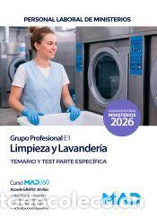 Libros: Limpieza y lavander&iacute;a (Grupo Profesional E1). Temario y test&nbsp;Parte Espec&iacute;fica. Ministerios - Ed. MAD