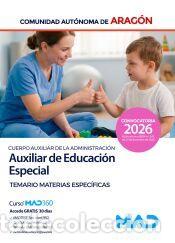 Libros: Auxiliar de Educaci&oacute;n Especial, Escala de Auxiliares Facultativos, Cuerpo Auxiliar de la