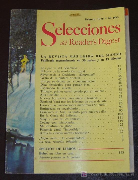 Libros: READERS DIGEST - Febrero 1976 - Foto 1