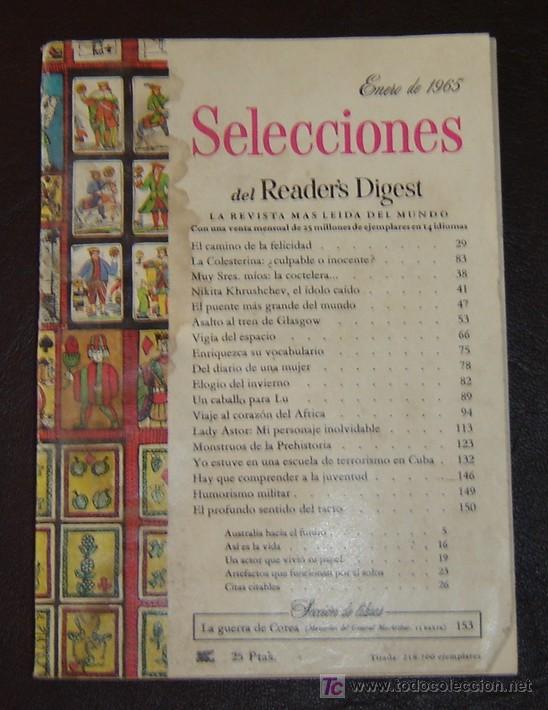 Libros: READERS DIGEST - Enero 1965 - Foto 1