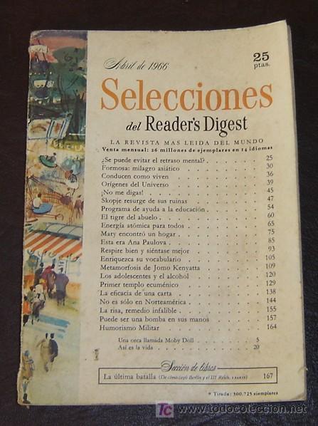 Libros: READERS DIGEST - Abril 1966 - Foto 1
