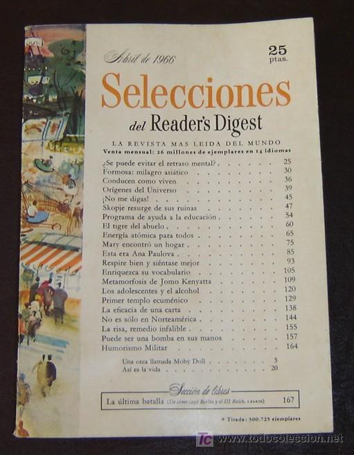 Libros: READERS DIGEST - Abril 1966 - Foto 1