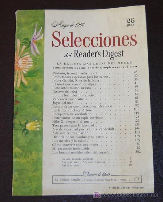 Libros: READERS DIGEST - Mayo 1966 - Foto 1