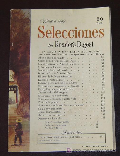 Libros: READERS DIGEST - Abril 1967 - Foto 1