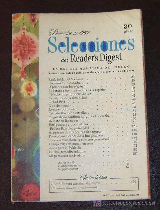 Libros: READERS DIGEST - Diciembre 1967 - Foto 1