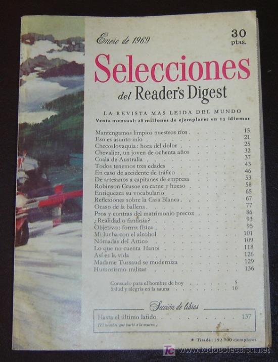 Libros: READERS DIGEST - Enero 1969 - Foto 1
