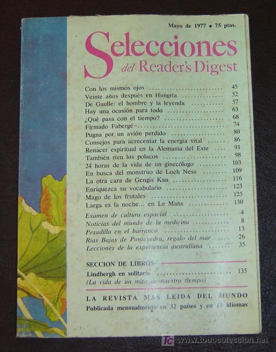 Libros: READERS DIGEST - Mayo 1977 - Foto 1