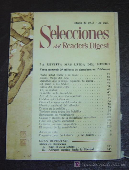 Libros: READERS DIGEST - Marzo 1973 - Foto 1