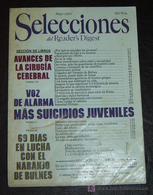 Libros: READERS DIGEST - mayo 1984 - Foto 1