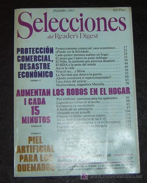 Libros: READERS DIGEST - diciembre 1983 - Foto 1