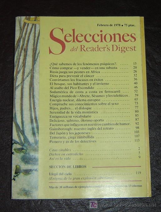 Libros: READERS DIGEST - Febrero 1978 - Foto 1