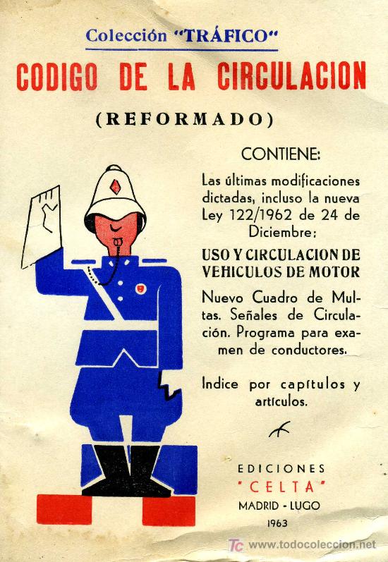 Libros: CODIGO DE LA CIRCULACI&Oacute;N - 1963 - Foto 1
