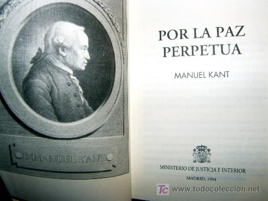 Libros: POR LA PAZ PERPETUA ( KANT ) - Foto 2