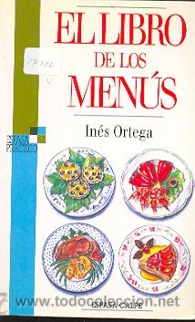 Libros: 27-222. El libro de los Menus. In&eacute;s Ortega - Foto 1
