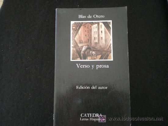 Libros: LIBRO DE BLAS DE OTERO, VERSI Y PROSA
