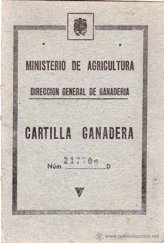 Libros: CASTELLON,CUEVAS DE VINROMA-MINISTERIO DE AGRICULTURA-CARTILLA GANADERA