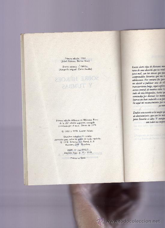 Libros: SOBRE HEROES Y TUMBAS-ERNESTO SABATO - Foto 2