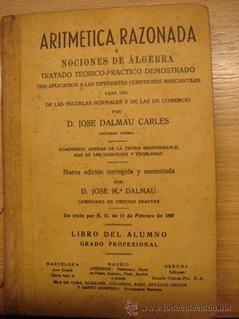 Libros: ARITM&Eacute;TICA RAZONADA - Foto 1