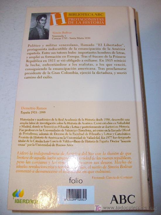 Libros: Biblioteca ABC (Protagonistas de la Historia).   SIMON BOLIVAR - Foto 2
