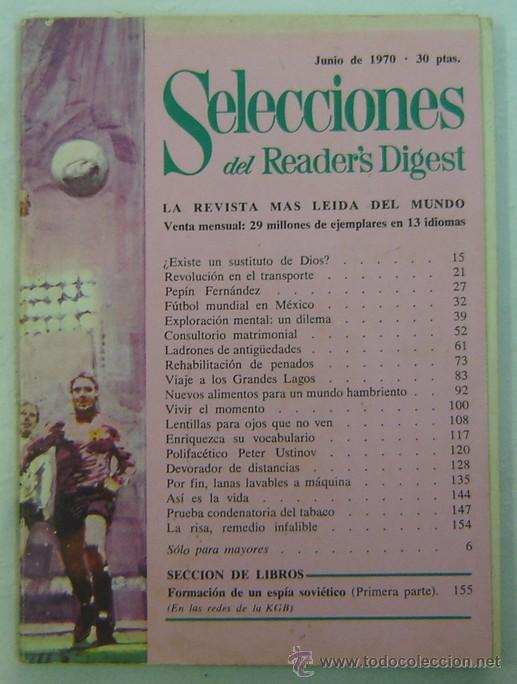 Libros: SELECCIONES DEL READERS DIGEST -JUNIO 1970 - Foto 1