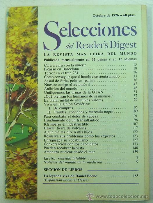 Libros: SELECCIONES DEL READERS DIGEST -OCTUBRE 1976 - Foto 1
