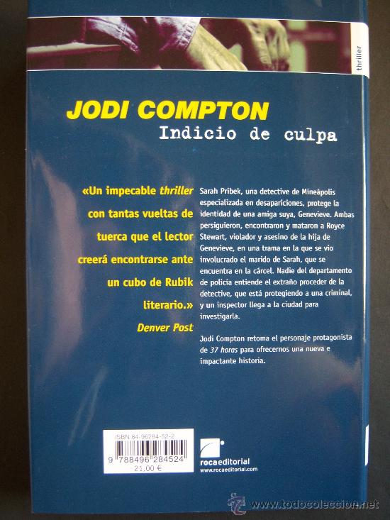 Libros: Indicio de culpa, de Jodi Compton. Intacto nuevo. &iexcl;&iexcl;&iexcl;Primera edici&oacute;n!!! - Foto 2