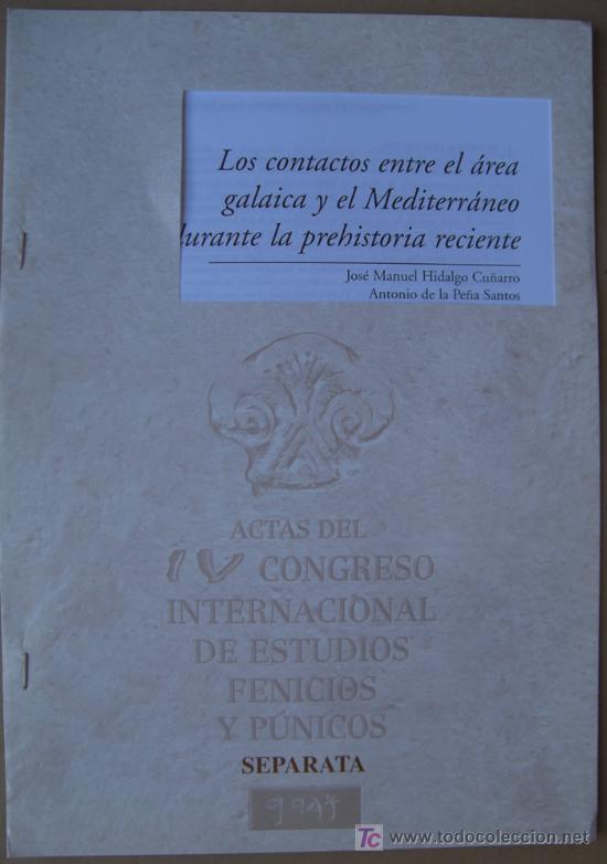Libros: LOS CONTACTOS ENTRE EL &Aacute;REA GALAICA Y EL MEDITERR&Aacute;NEO DURANTE LA PREHISTORIA RECIENTE