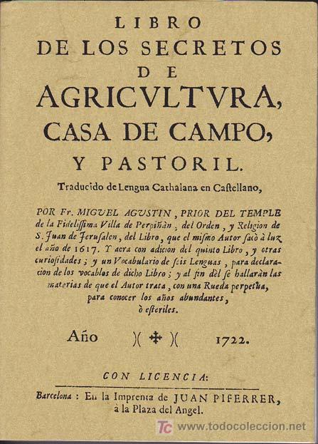 Libros: LIBRO DE LOS SECRETOS DE LA AGRICULTURA - Foto 1