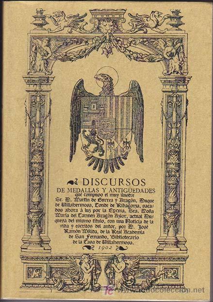 Libros: DISCURSO DE MEDALLAS Y ANTIGUEDADES. - Foto 1