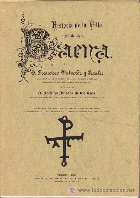 Libros: HISTORIA DE LA VILLA DE BAENA. VALVERDE Y PERALES, Francisco. - Foto 1