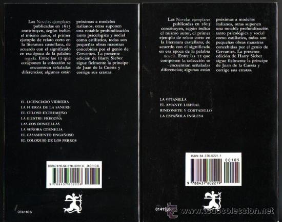 Libros: CERVANTES. NOVELAS EJEMPLARES TOMOS 1 y 2 (24&ordf; ED.) - Foto 2