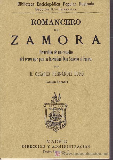 Libros: ROMANCERO DE ZAMORA. - Foto 1