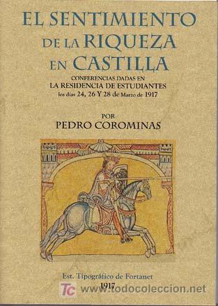 Libros: EL SENTIMIENTO DE LA RIQUEZA EN CASTILLA - Foto 1