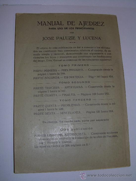 Libros: MANUAL DE AJEDREZ - Foto 4