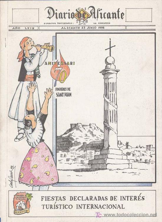 Libros: LLIBRET HOGUERA CALDERON DE LA BARCA-PLAZA DE ESPA&Ntilde;A: La Vida &eacute;s S&oacute;n A&ntilde;o 1998 -HOGUERAS DE SAN JUAN