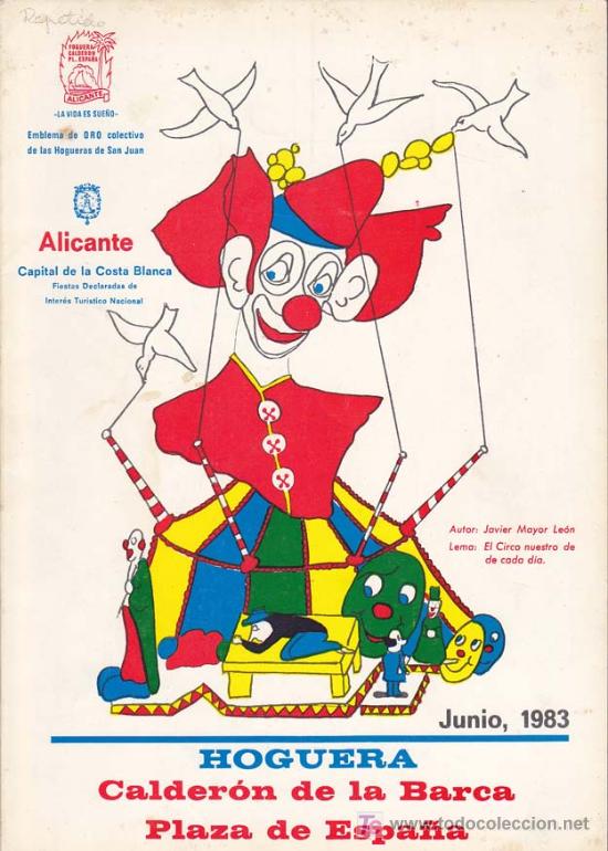 Libros: LLIBRET HOGUERA CALDERON DE LA BARCA-PLAZA DE ESPA&Ntilde;A: La Vida &eacute;s S&oacute;n A&ntilde;o 1983 -HOGUERAS DE SAN  JUAN