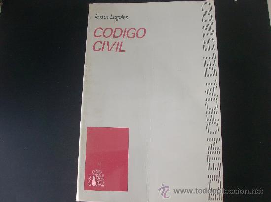 Libros: LIBRO  CODIGO CIVIL  BOLETIN OFICAIL DEL ESTADO  TEXTOS LEGALES - Foto 1