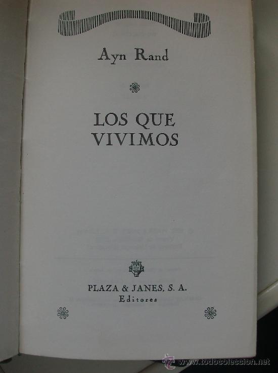 Libros: LIBRO LOS QUE VIVIMOS  POR  AYN RAND - Foto 1