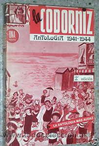Libros: LA CODORNIZ. ANTOLOGIA 1941-1944. FACSIMIL. L7961 - Foto 1