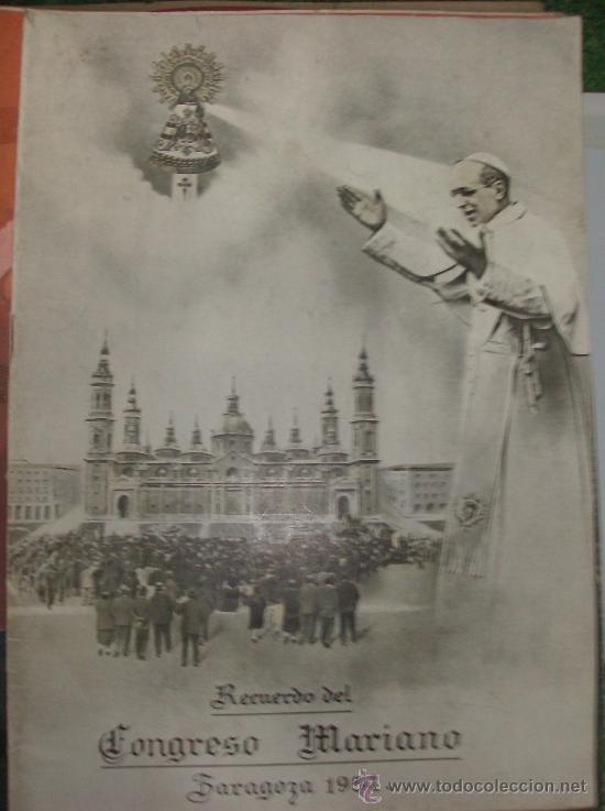 Libros: LIBRO RECUERDO DEL CONGRESO MARIANO   ZARAGOZA 1954 - Foto 1