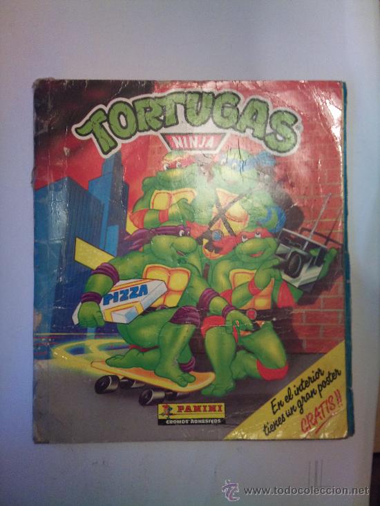 Libros: ALBUM DE CROMOS DE LAS TORTUGAS NINJA - INCOMPLETO - Foto 1