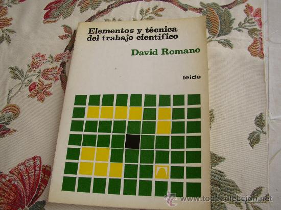 Libros: ELEMENTOS Y T&Eacute;CNICA DEL TRABAJO CIENT&Iacute;FICO D ROMANO - Foto 1