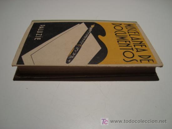 Libros: MISCEL&Aacute;NEA GENERAL DE DOCUMENTOS - ESTEBAN PALUZ&Iacute;E (1942) - Foto 9